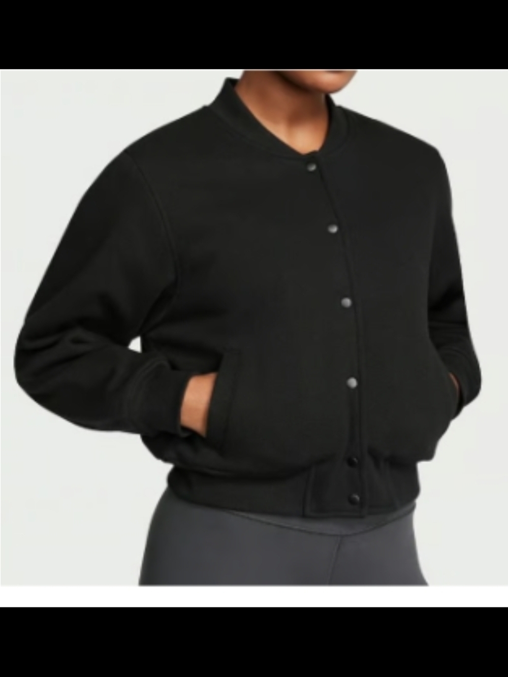 Victoria's Secret Black Bomber Jacket